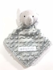 Lovey for Baby or Toddler Gray Elephant Security Blanket Plush Petite L'amour