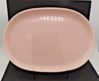 Bauer Monterey Moderne Pink Speckled Platter California Pottery Rare