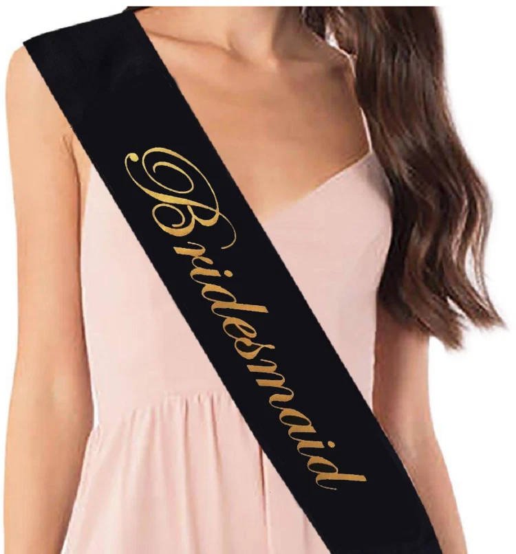 Bridesmaid sashes clearance