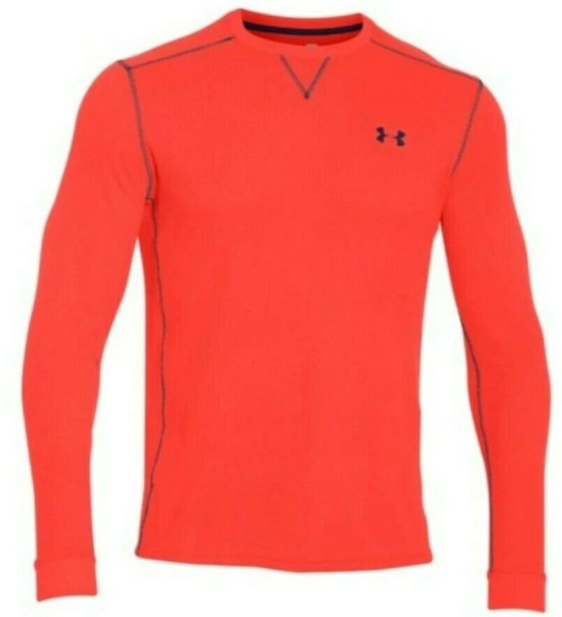 Under Armour Men's Bolt Orange Amplify Thermal Long Sleeve Shirt