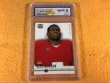 D3-65 FOOTBALL CARD - QUINCY MORGAN ROOKIE - 2001 PACIFIC - GRADE 10. rookie card picture