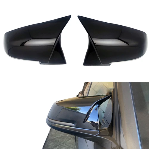 Gloss Black Door Side Mirror Cover Caps For BMW F20 F87 M2 F23 F30 F32 F36 X1 i3