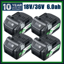 2X For Metabo HPT BSL36A18 6Ah Li-Ion Battery MultiVolt 372121M BSL36B18 36V/18V