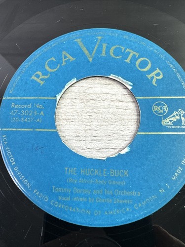 Vtg RCA Victor Tommy Dorsey - The Huckle-Buck / Again Record 47-3023 - Foto 2 di 5