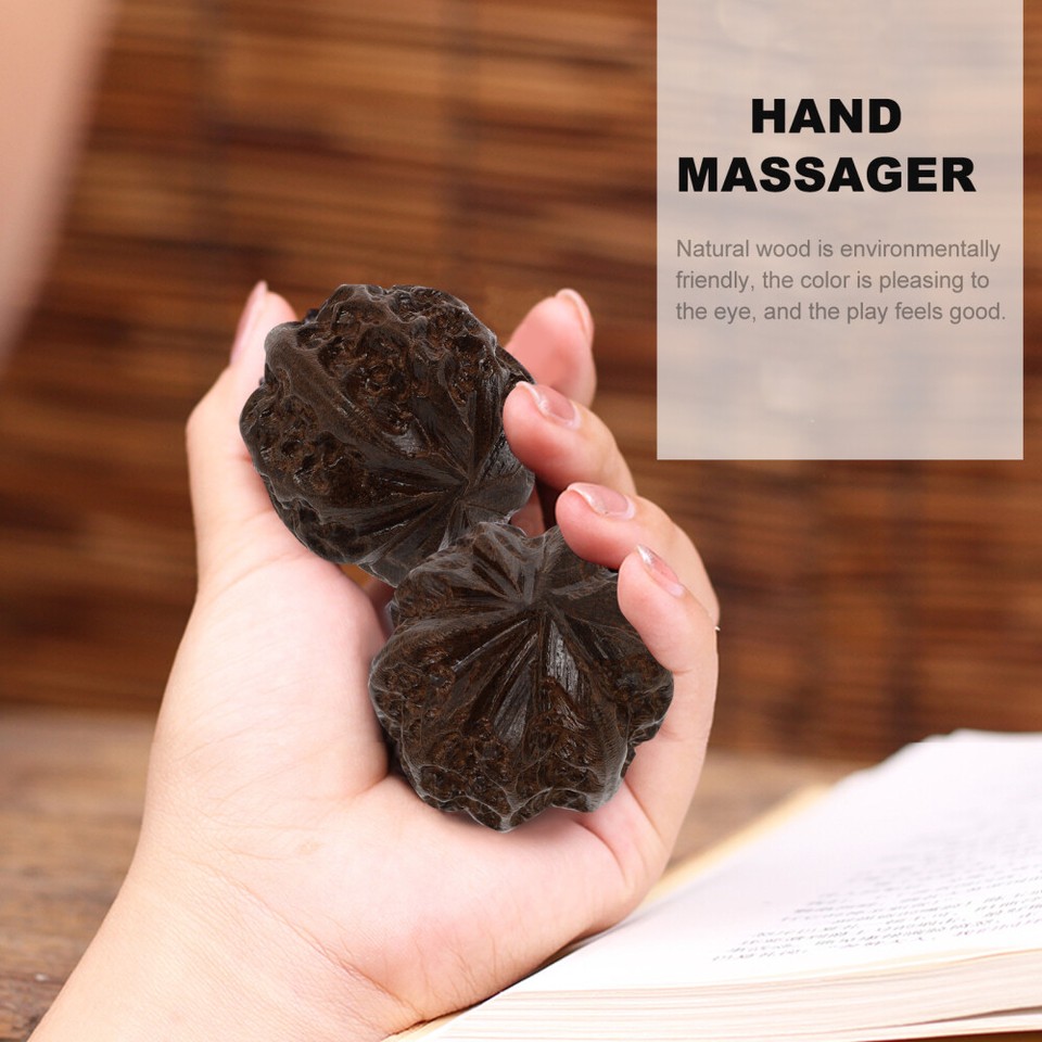 6pcs Chinese Hand Balls Wooden Balls Meditation Balls Baoding Balls