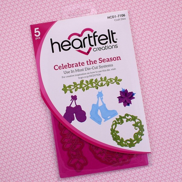 Heartfelt Creations CELEBRATE THE SEASON Die Set - Includes 5 Festive Dies