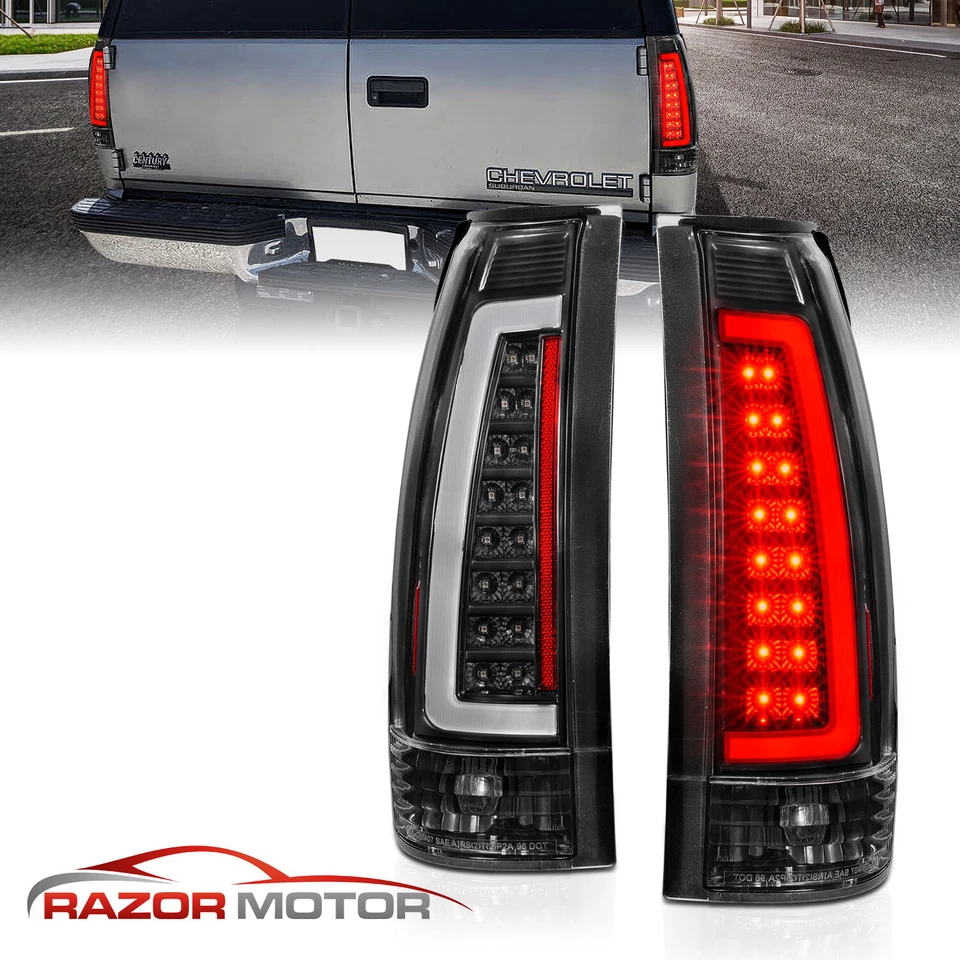 Juego de luces traseras LED 88-99 C-Bar para Chevy/GMC C10 C/K Silverado Tahoe Sierra Foto 2 de 4