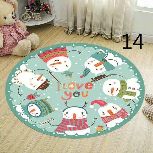 39 Inch Round Area Rug Floor Carpet Cartoon Print Antislip Play Mat Modern Decor - Picture 21 of 21