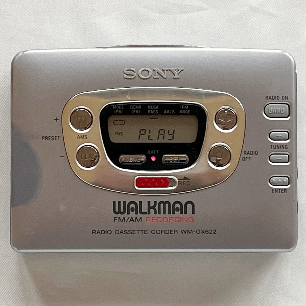 カセットウォークマン SONY WM-GX622 銀「整備済み、完動美品」 SONY WALKMAN WM-GX622 ソニーカセットウォークマン 整備済 カセット