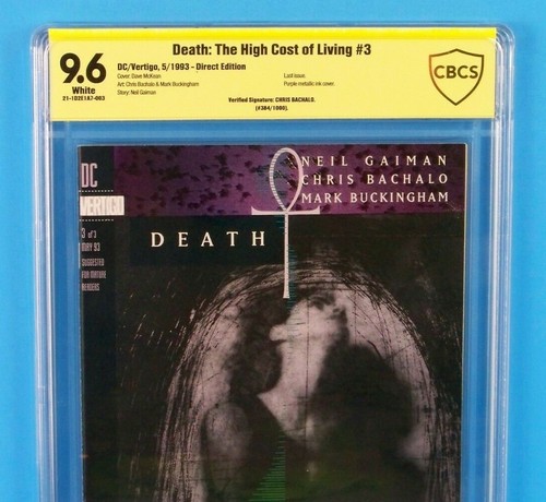 Death: The High Cost of Living DC 1993 Signed set #1, 2, 3 + error #3 CBCS 9.8 - Picture 8 of 12
