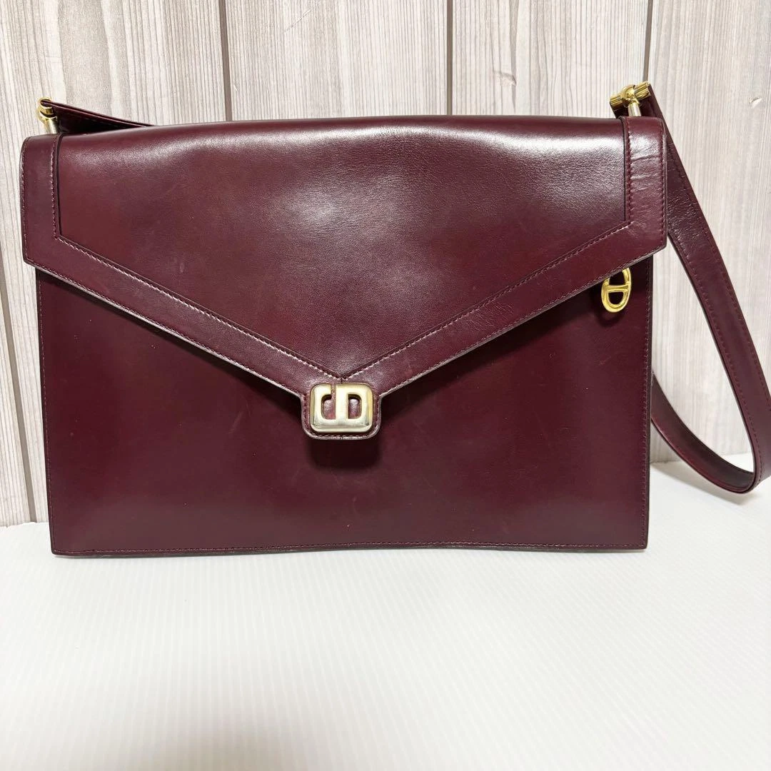 Sac bandoulière cuir Dior authentique rouge moyen femme France 112973