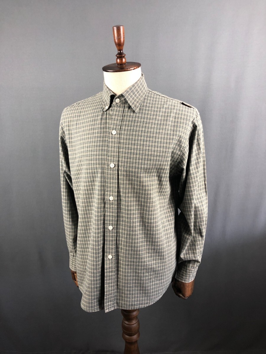 Number Nine Shirt Cotton Men Green Check | eBay