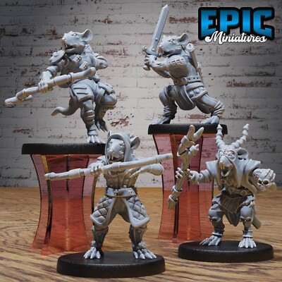 Rat Folk Tribe - D&D Dungeons and Dragons Miniatur Epic Miniatures 28mm
