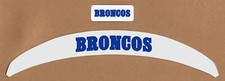 NOS Denver Broncos Throwback Team Name Bumper Decals Riddell Speed - 20mil 3M b