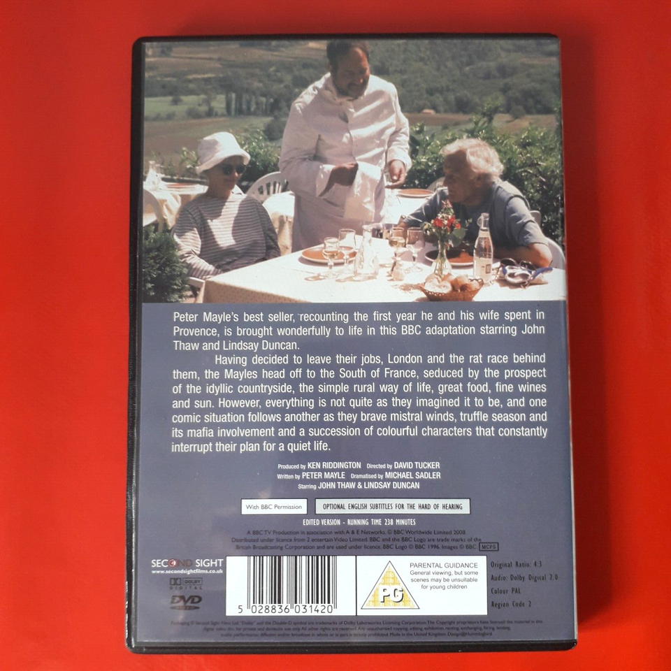 A YEAR IN PROVENCE DVD ( JOHN THAW LINDSAY DUNCAN ) REGION 2