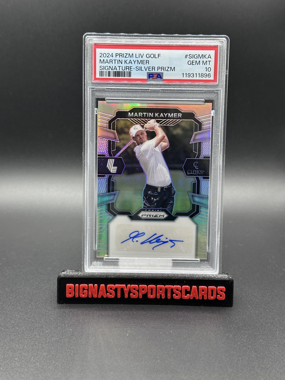 2024 Panini Prizm Liv Golf - Signatures Martin Kaymer #SIG-MKA Silver Prizm /99 (AU, RC)