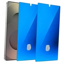 2 Pack Anti-Privacy Tempered Glass for Samsung Galaxy S25 Ultra Anti-Spy Blue