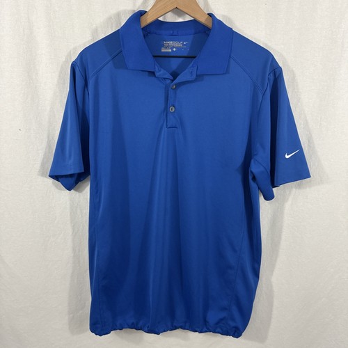 Nike Golf Tour Performance Dri-Fit Polo Shirt Men's L Blue Short Sleeve - Picture 1 of 18