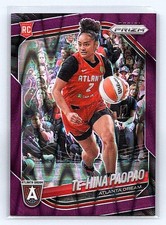 2025 Panini Prizm WNBA Te-Hina PaoPao Purple Seismic Prizm Rookie #61 /175 Dream