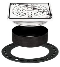 Schluter Kerdi-Drain Grate Kit, 4" Chrome