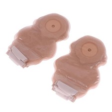 10Pcs Pediatric Sticky Closure One-piece Drainable Colostomy Bag Stoma Care  _wo