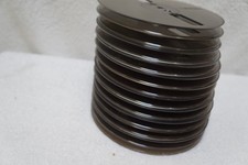 A 12 AMPEX SMOKED GRAY PLASTIC 7" inch TAKE-UP REEL DOZEN VERY GOOD to EX