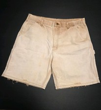 Vintage Carhartt B25 BRN Carpenter Shorts Mens USA MADE 34" Waist 8" Inseam