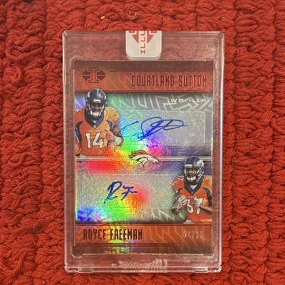 Panini 2018 Illusions Rookie Dual Signs Sutton/Freeman Broncos Auto Red /10