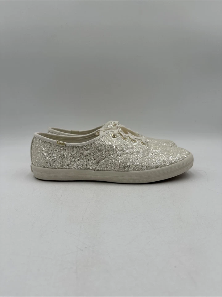 Keds Women's Champion Glitter Lace Up Sneaker White Size 9.5 W - Image 3 of 4