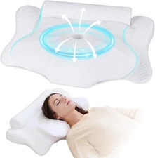 New Cervical and Neck Roll Pillow - 2 in 1 Ergonomic Pillow