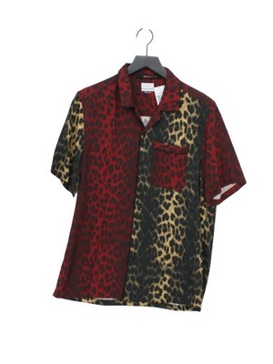 Ksubi Herren Hemd S Multi Animal Print Viskose mit Lyocell Modal, Leinen Basic