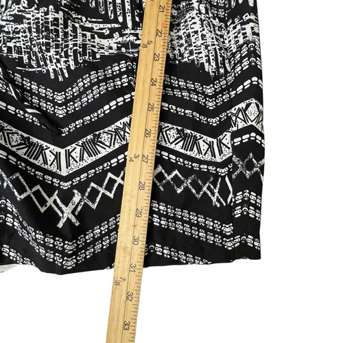 Mameluco sin tirantes MLLE GABRIELLE 1x Negro Blanco Estampado Geométrico Bolsillos Elásticos - Imagen 8 de 9