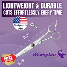 Kenchii Scorpion 8" Straight Grooming Scissors Dog Pet Shears