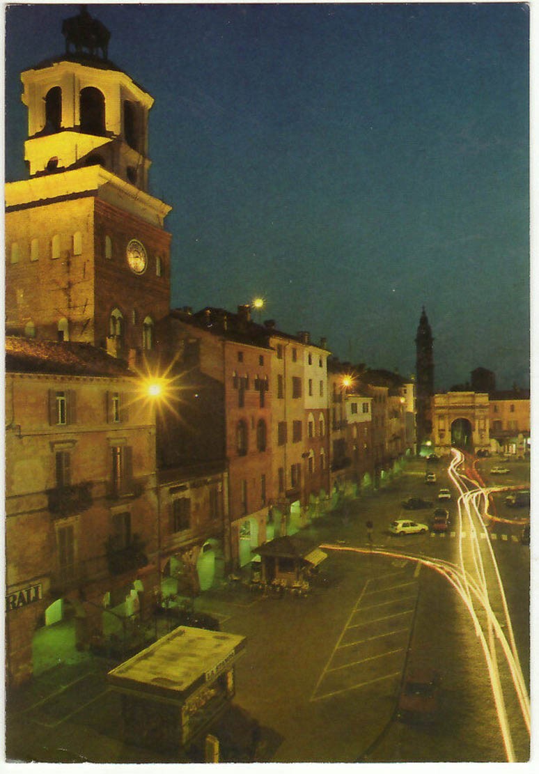 SAVIGLIANO - CUNEO - PIAZZA SANTAROSA - NOTTURNO -16617