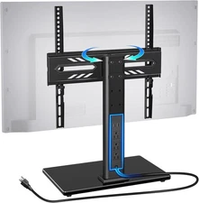 Greenstell TV Stand with Power Outlet, Universal TV Mount Stand for 27-55 inch T