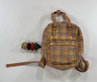 brown checkered mini backpack Gheri cotton medium AgapeSophia This piece seamlessly blends vintage charm with modern functionality NWT Harry Potter Hogwarts House