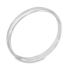 2mm Platinum Light Weight Wedding Band - Size N