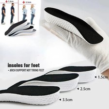 Comfort Height Increase Shoe Insoles Heel Pads New Insert Feet Support 2 Pad UK
