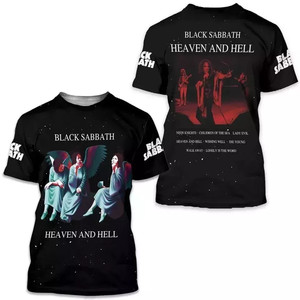 Camiseta Black Sabbath Heaven And Hell Bomber Manga Longa | Back in Black