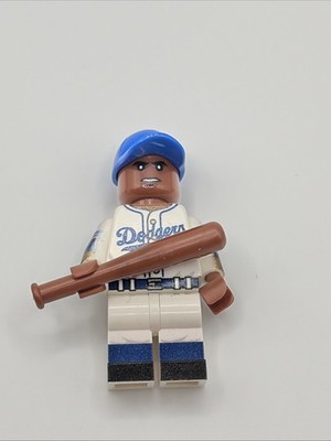 Custom Printed Lego Jackie Robinson #42 Brookyln Baseball Minifigure