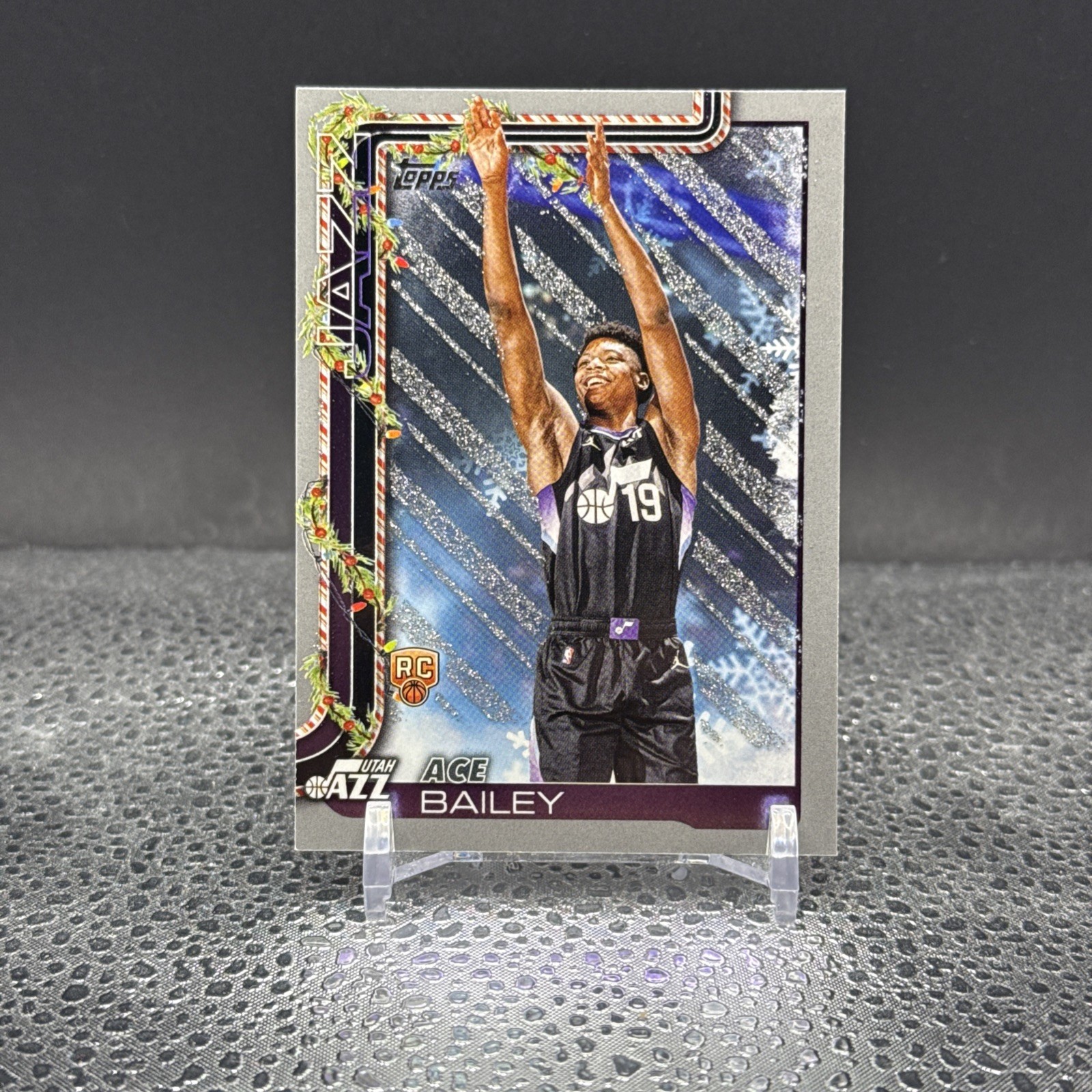 2025-26 Topps Holiday - Ace Bailey #H165 Holiday Silver Glitter (RC)