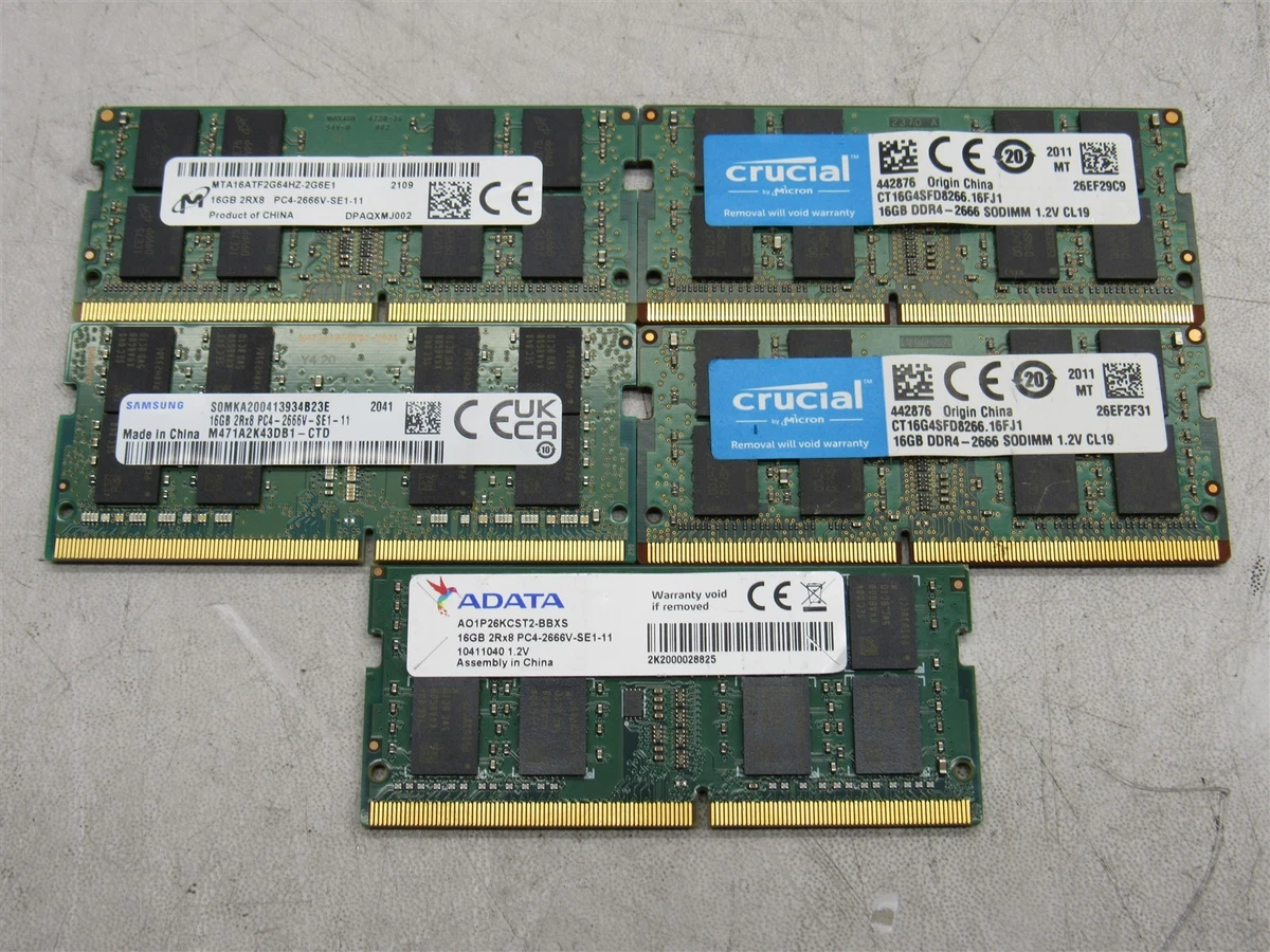 SO-DIMM 16 GB DDR4 DRAM Computer Memory (RAM) for sale | eBay