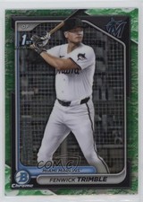 2024 Bowman Draft Chrome Lunar Glow Refractor Fenwick Trimble #BDC-121 0q4s