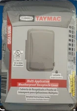 Hubbell TayMac MM110G 1-Gang Rectangle Plastic Weatherproof Electrical Box Cover