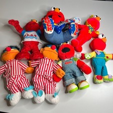 Vintage Sesame Street Plush Lot Elmo Ernie Rock  Roll Tyco Fisher Price 90s