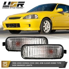 Depo Jdm Dome Clear Fender Side Marker Light Bulb For 1996-2000 Honda Civic Ek