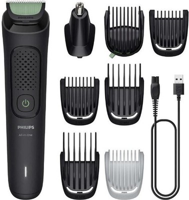 Philips All-in-One Trimmer 3000 Series, 8-in-1 Akku-Betrieben für Bart und Haar