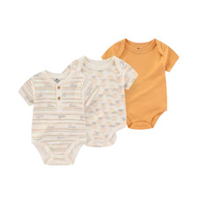 3Pcs Summer Fashion Cartoon Baby Boy Girl Bodysuits Soft Newborn Clothing