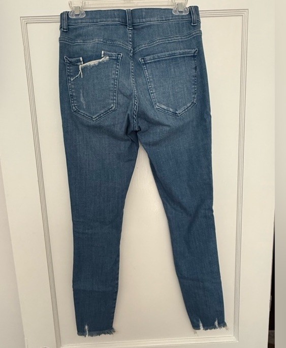 Express hyper stretch Distressed Ankle Skinny leg… - image 3