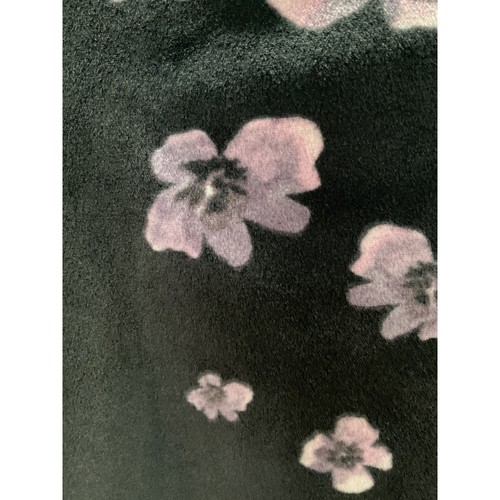 Simply Vera Vera Wang Black Floral Velvet Jogger Pants XL - Picture 4 of 4